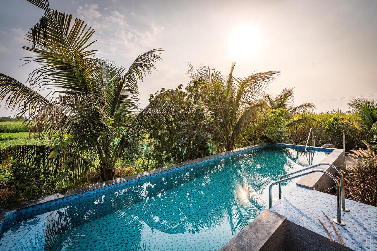 Saffronstays Happy Fields, Pune - Luxury Farmstay With Farm To Table Food Exterior foto