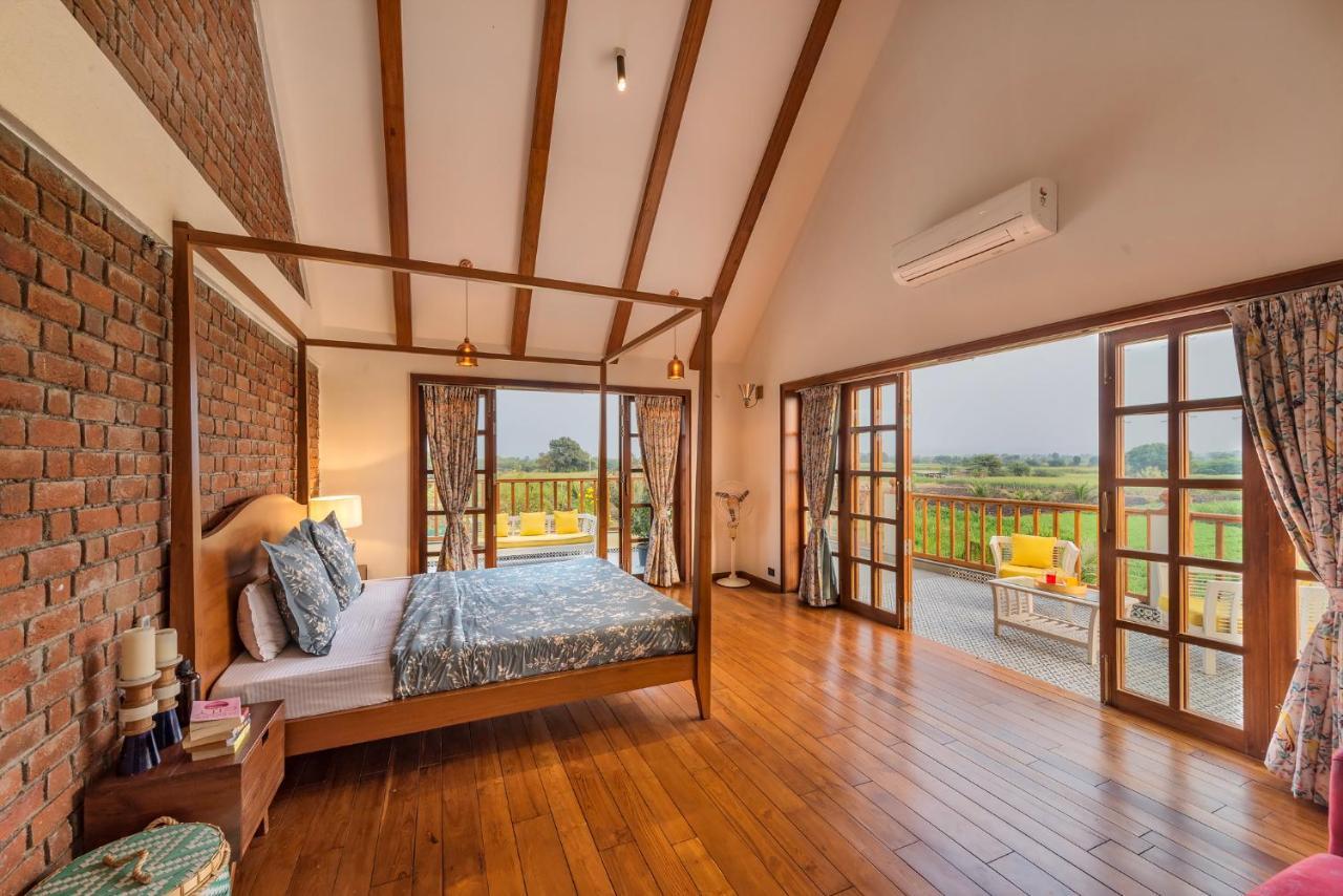 Saffronstays Happy Fields, Pune - Luxury Farmstay With Farm To Table Food Exterior foto